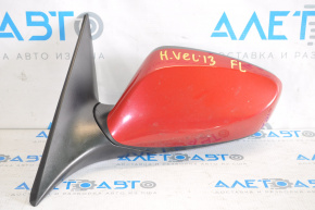 Left side mirror complete Hyundai Veloster 12-13 5 pins, red