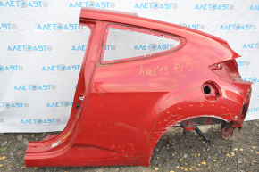 Quarter wing rear left Hyundai Veloster 12-13 pre-rest red without sunroof pokes scratches