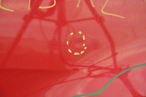 Quarter wing rear left Hyundai Veloster 12-13 pre-rest red without sunroof pokes scratches