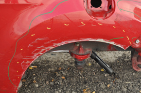 Quarter wing rear left Hyundai Veloster 12-13 pre-rest red without sunroof pokes scratches