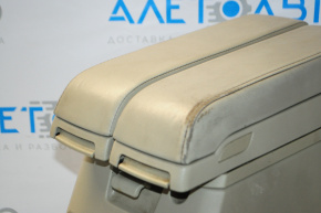 Infiniti FX35 FX45 03-06 armrest, beige, cracked mount, worn leather, scratches