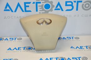 Airbag in steering wheel driver Infiniti JX35 QX60 13-13 beige pressed