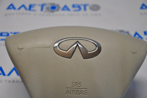 Airbag in steering wheel driver Infiniti JX35 QX60 13-13 beige pressed