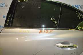 Molding door-glass central rear left Infiniti Q50 14-20 chrome