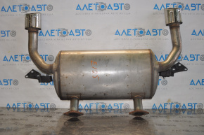 Muffler rear part with barrel Infiniti Q50 16-24 3.0T with chrome tips