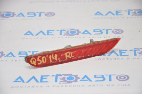 Reflector rear left Infiniti Q50 14-17