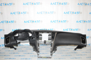 Torpedo front panel without AIRBAG Infiniti Q50 14-17 black for speaker, without plugs