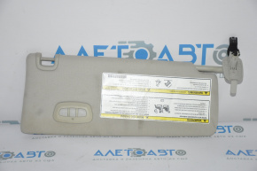 Left visor Jeep Cherokee KL 14-18 gray, with control