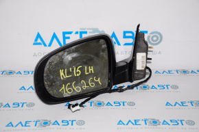 Left side mirror complete Jeep Cherokee KL 14-18 7+2 pins, turn signal, heating, backlight, gray
