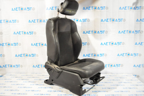 Jeep Compass 11-14 passenger seat without airbag, manual, heated, black leather