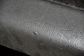 Door trim card front left Jeep Grand Cherokee WK2 14-17 black with black insert leather, armrest leather, black stitching, molding under black wood gloss, butt, scratches