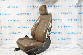 Driver's seat Lincoln MKZ 13-16 without airbag, electric, heated, brown leather