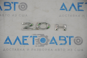 Emblem inscription 2.0H trunk lid Lincoln MKZ 13-16