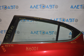 Molding door-glass central rear left Mazda 3 14-18 BM chrome