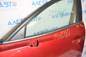 Molding door-glass central front left Mazda 3 14-18 BM chrome