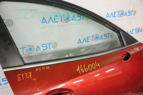 Molding door-glass central front right Mazda 3 14-18 BM chrome