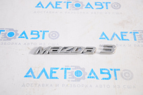 Emblem inscription MAZDA3 trunk lid Mazda 3 14-18 BM