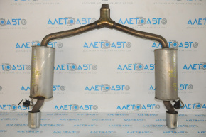 Muffler rear part with barrels left and right Mini Cooper Clubman R55 07-14 cut off