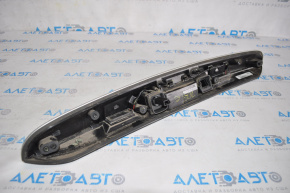 Trunk door trim with handle Mini Cooper F56 3d 14-21 dorest black, without camera with backlight