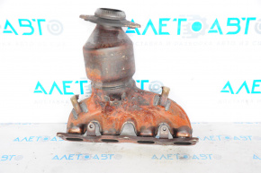 Exhaust manifold with catalytic converter for Mitsubishi Outlander 14-16 2.0, 2.4, rusty