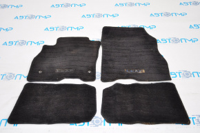 Set of Nissan Leaf floor mats, black, rag, 13-17