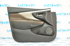 Door trim card front left Nissan Murano z52 15-17 leather brown, under memory on armrest