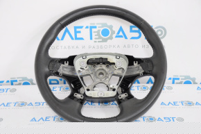 Nissan Pathfinder 13-16 black leather steering wheel