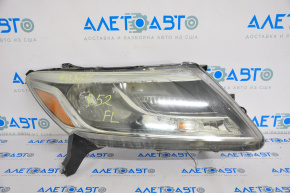 Headlight front right Nissan Pathfinder 13-16 bare pre-rest without fastening, glass for polishing, body is broken