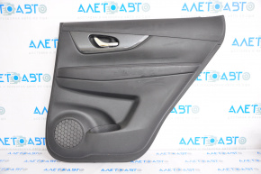 Door trim panel, rear right, Nissan Rogue 14-16, black