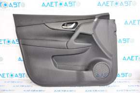Door trim card front left Nissan Rogue 14-16 black
