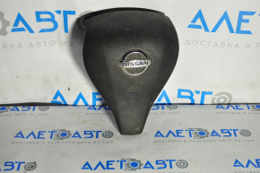 Airbag in the steering wheel, driver's side, Nissan Rogue 14-16, black, rust-proof