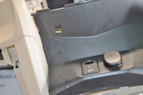 Torpedo front panel without AIRBAG Nissan Rogue 14-20 beige, scratches