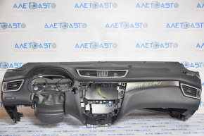 Torpedo front panel without AIRBAG Nissan Rogue 14-20 black BOSE under speaker, arrow, scratches