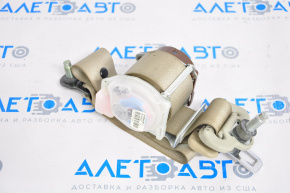 Seat belt 2 row left Nissan Rogue 14-20 beige, dry cleanable