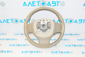 Naked steering wheel Nissan Rogue 14-16 beige rubber