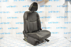 Passenger seat Nissan Rogue 14-15 without airbag, manual, leather black