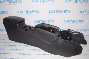 Nissan Rogue 14-17 center console with armrest and cup holders, black