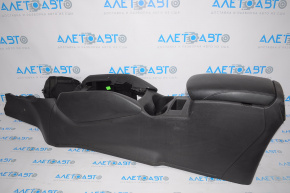Nissan Rogue 14-17 center console with armrest and cup holders, black