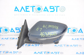 Left side mirror complete Nissan Rogue 14-16 11 pins, camera, turn signal, heating, blue