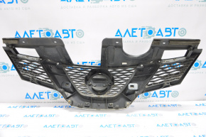 Radiator grill grill Nissan Rogue 14-15 without camera with emblem, scratches
