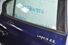 Molding door-glass central rear right Subaru Impreza 4d 17-23 GK black