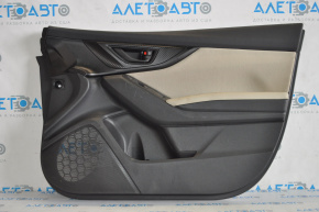 Door trim card front right Subaru Impreza 17-23 GK black/beige, scratches