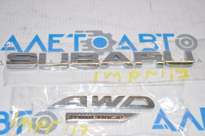 Emblem inscription subaru awd Subaru Impreza 17-23 GK