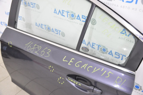 Subaru Legacy 15-19 chrome door-glass molding, center rear left
