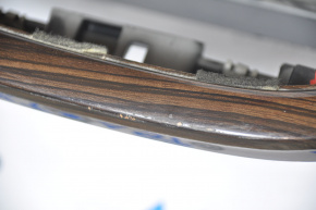 Torpedo front panel without AIRBAG Toyota Avalon 13-18 black, scratches, chrome center is worn out, fastener is broken