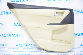 Door trim panel rear left Toyota Camry v55 15-17 usa beige
