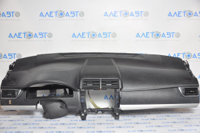 Torpedo front panel without AIRBAG Toyota Camry v55 15-17 usa white stitching, worn glove compartment lining, butt, broken fastener