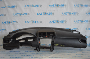 Torpedo front panel without AIRBAG Toyota Camry v55 15-17 usa white stitch broken fastening dented, scratched, burnt