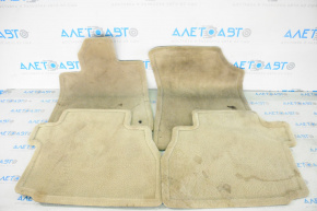 Set of floor mats 1st and 2nd row Toyota Sequoia 08-16 beige