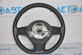 Naked steering wheel VW Beetle 12-19 rubber black, with black overlay without buttons